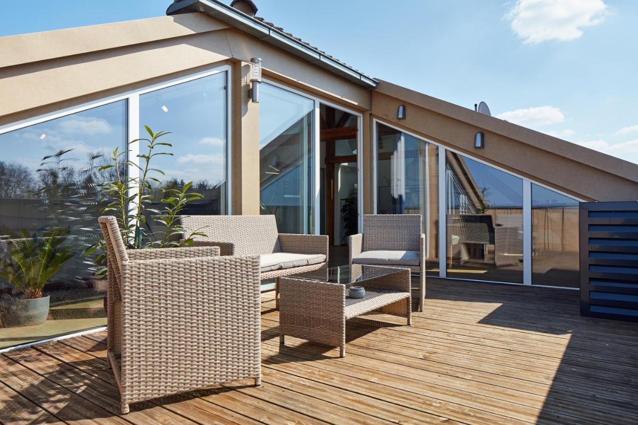 ⸨⸩ Sunset Penthouse: Messe - Siemens - Db - Man ⸨⸩ Apartment Nürnberg Exterior foto