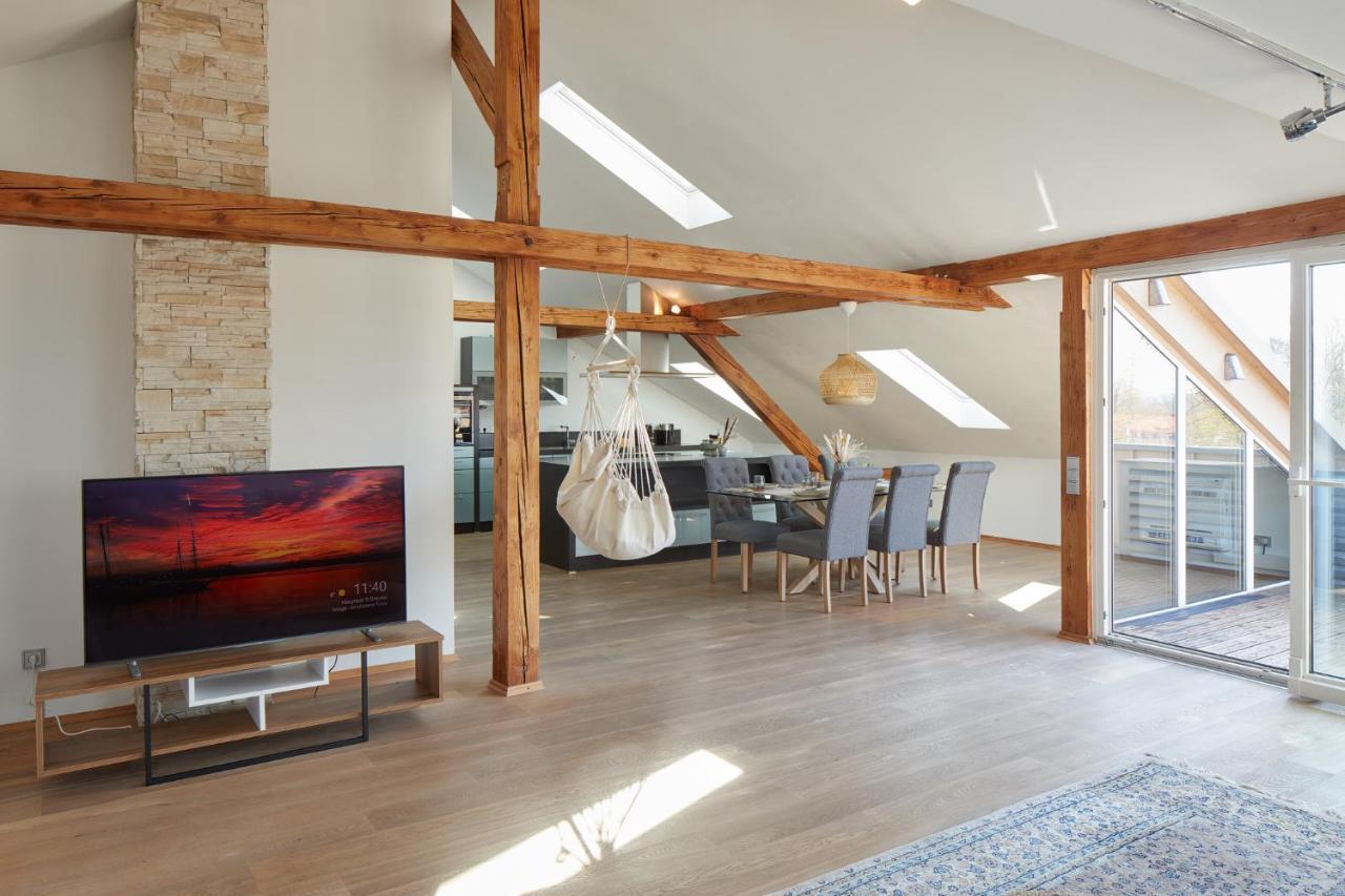 ⸨⸩ Sunset Penthouse: Messe - Siemens - Db - Man ⸨⸩ Apartment Nürnberg Exterior foto