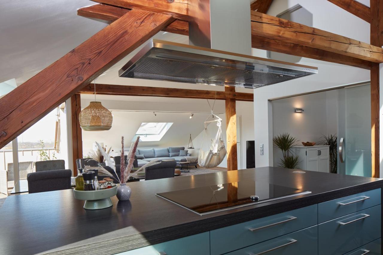 ⸨⸩ Sunset Penthouse: Messe - Siemens - Db - Man ⸨⸩ Apartment Nürnberg Exterior foto