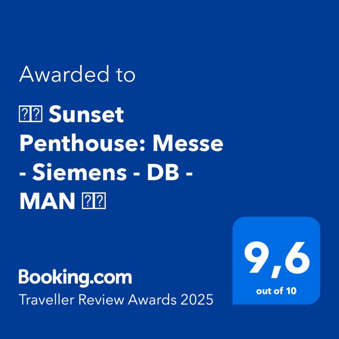 ⸨⸩ Sunset Penthouse: Messe - Siemens - Db - Man ⸨⸩ Apartment Nürnberg Exterior foto